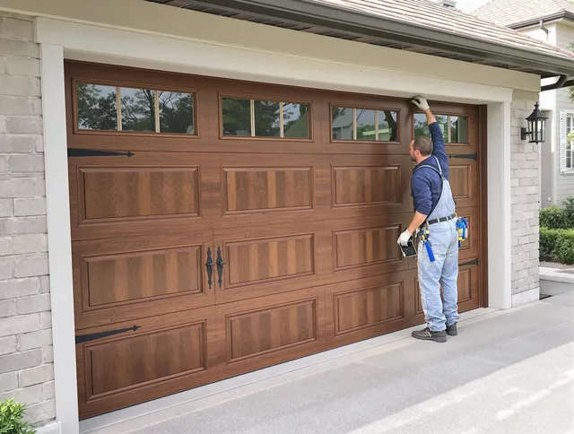 Custom garage door showcase by Rockland Garage Door Repair in Rockland