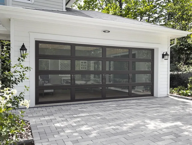 Rockland Garage Door Repair design specialist presenting custom garage door options to Rockland homeowner