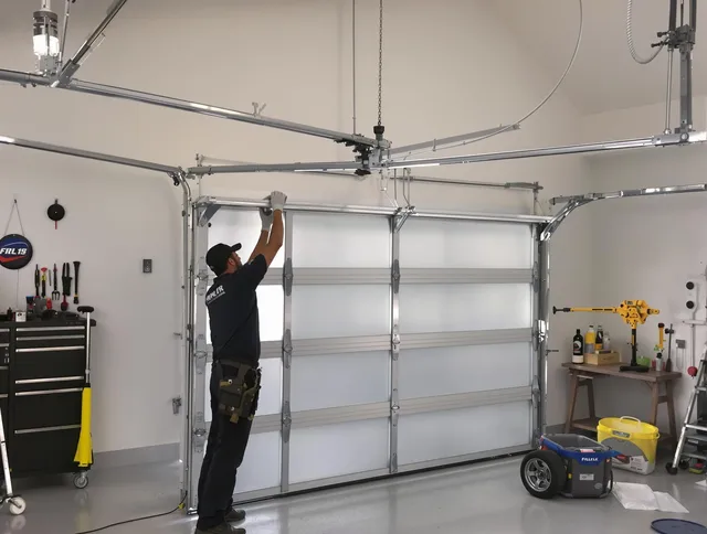 Rockland Garage Door Repair certified team performing precision garage door installation in Rockland