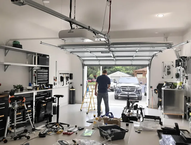 Garage door opener installation by Rockland Garage Door Repair in Rockland