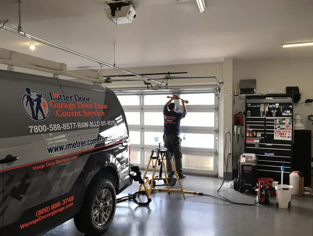Rockland Garage Door Repair team performing same-day garage door repair in Rockland