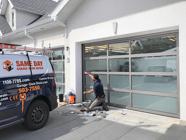 Same-day garage door repair service by Rockland Garage Door Repair in Rockland